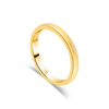 18ct Yellow Gold D-Shaped Ladies Wedding Ring