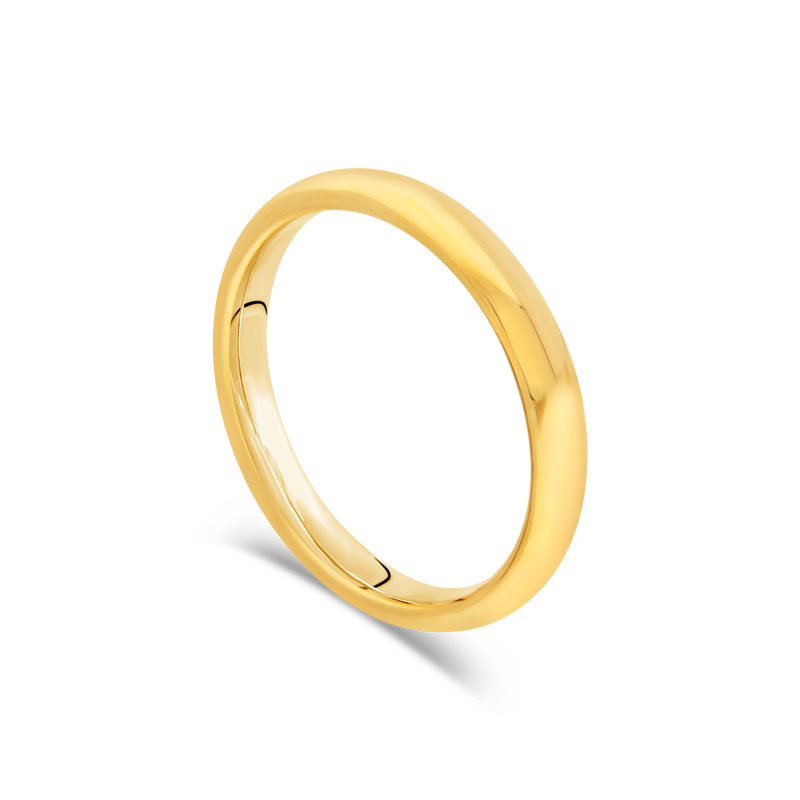 18ct Yellow Gold Light-Weight Ladies Wedding Band