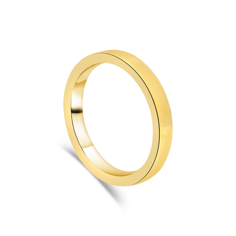 18ct Gold Contemporary Ladies Wedding Ring