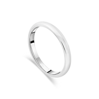 Platinum Comfort Fit Ladies Wedding Band