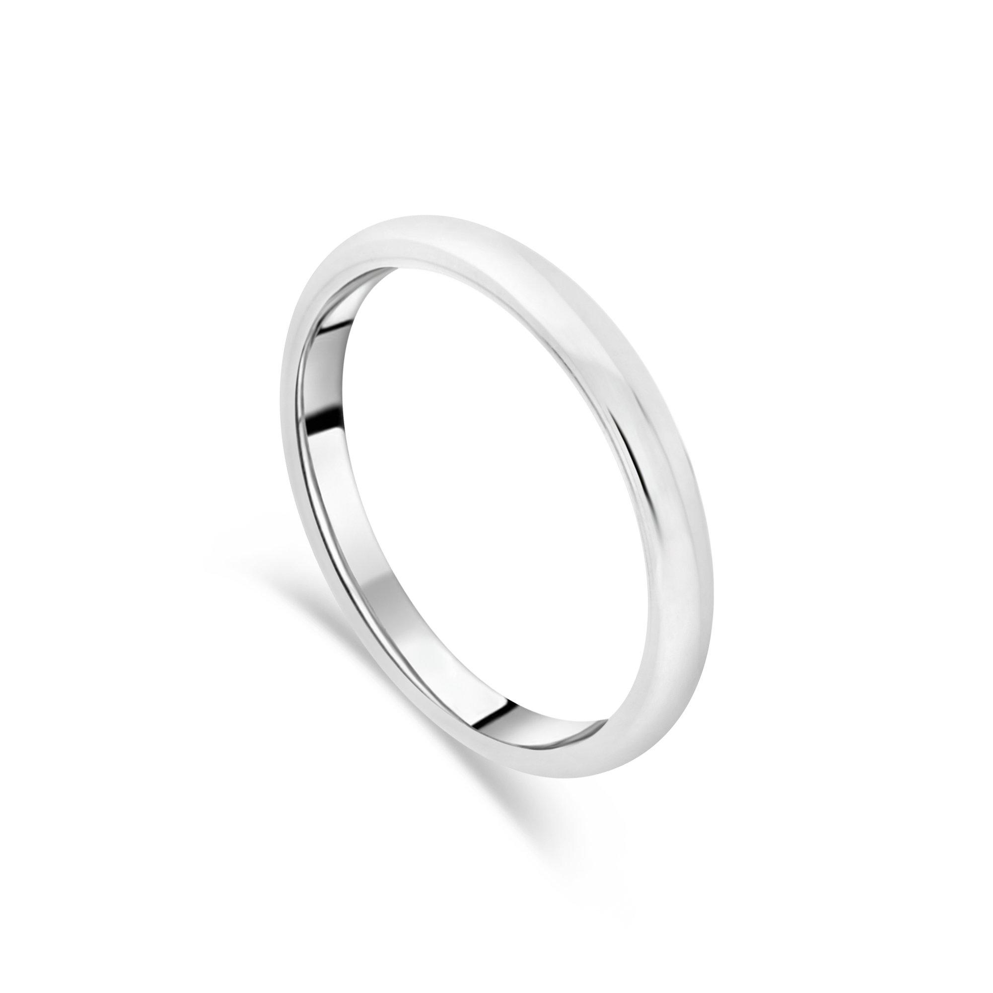 Platinum Comfort Fit Ladies Wedding Band