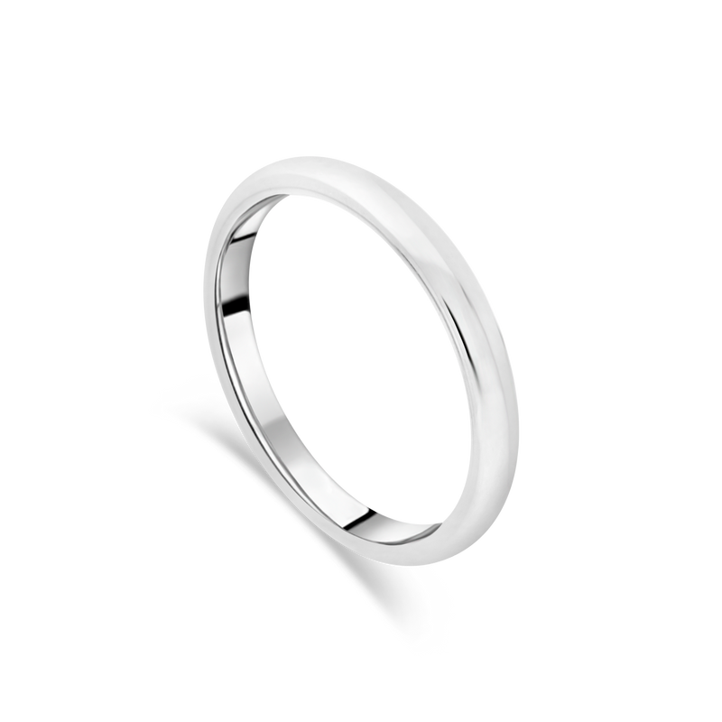 Platinum Comfort Fit Ladies Wedding Band