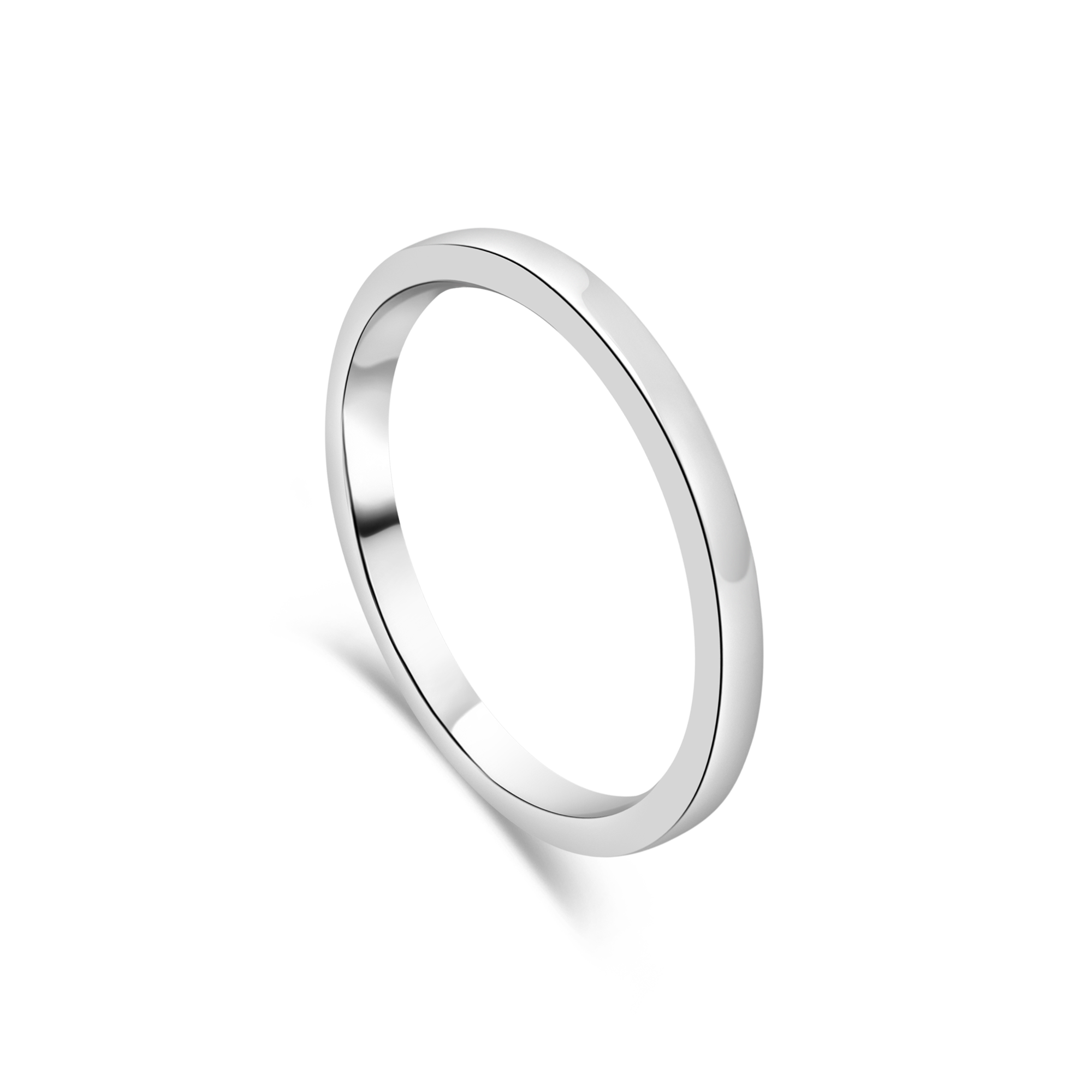 Platinum Contemporary Ladies Wedding Ring