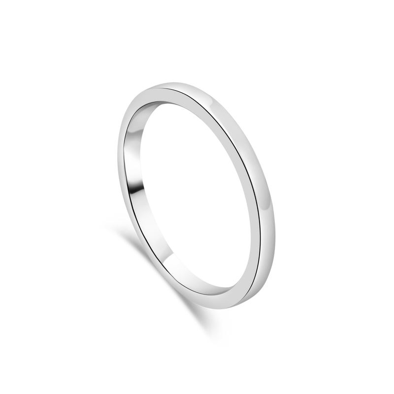 Platinum Contemporary Ladies Wedding Ring