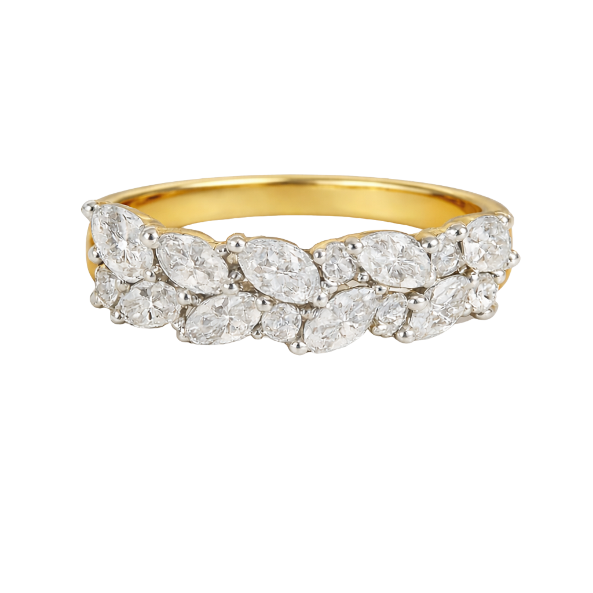 Elegant Laurel Wreath Ring by Appleby Jewellers Dublin featuring intricate diamond detailing and a classic design.