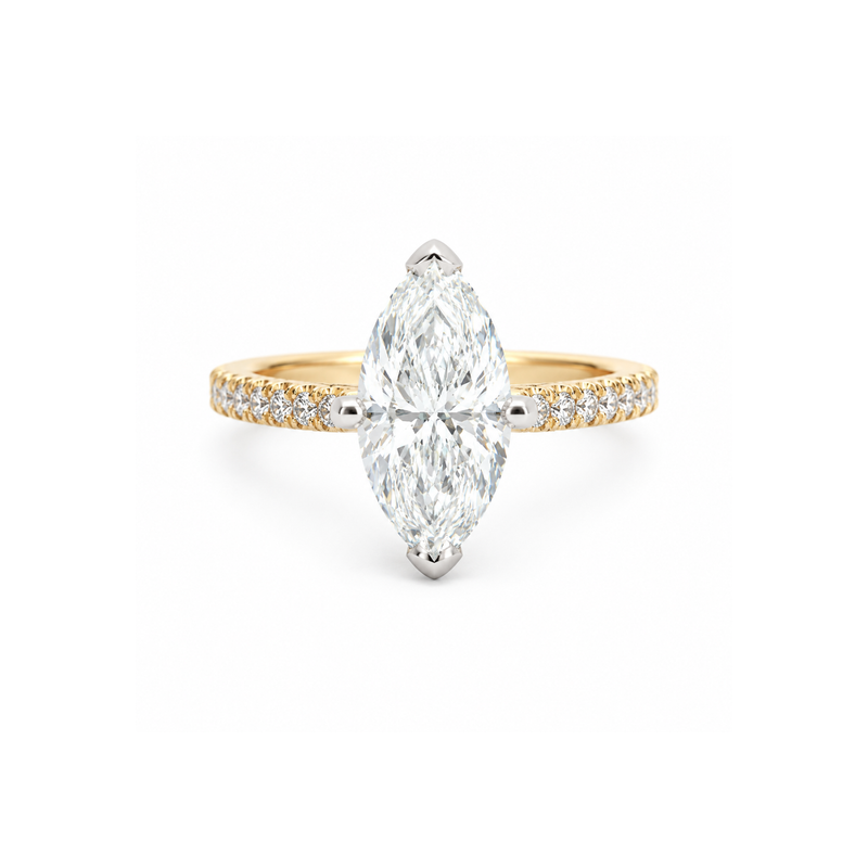 Marquise diamond ring featuring a 1.72 carat total weight, beautifully crafted by Appleby Jewellers Dublin.