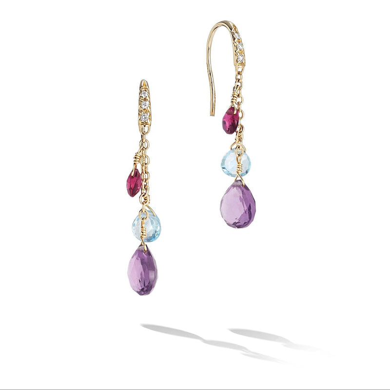 Paradise Mixed Gemstone Drop Earrings - Appleby Jewellers Dublin