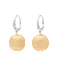 Africa Gold Pendant Earrings With Diamond Clip - Appleby Jewellers Dublin
