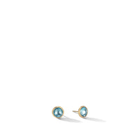 Jaipur Colour Blue topaz stud earrings, large - Appleby Jewellers Dublin