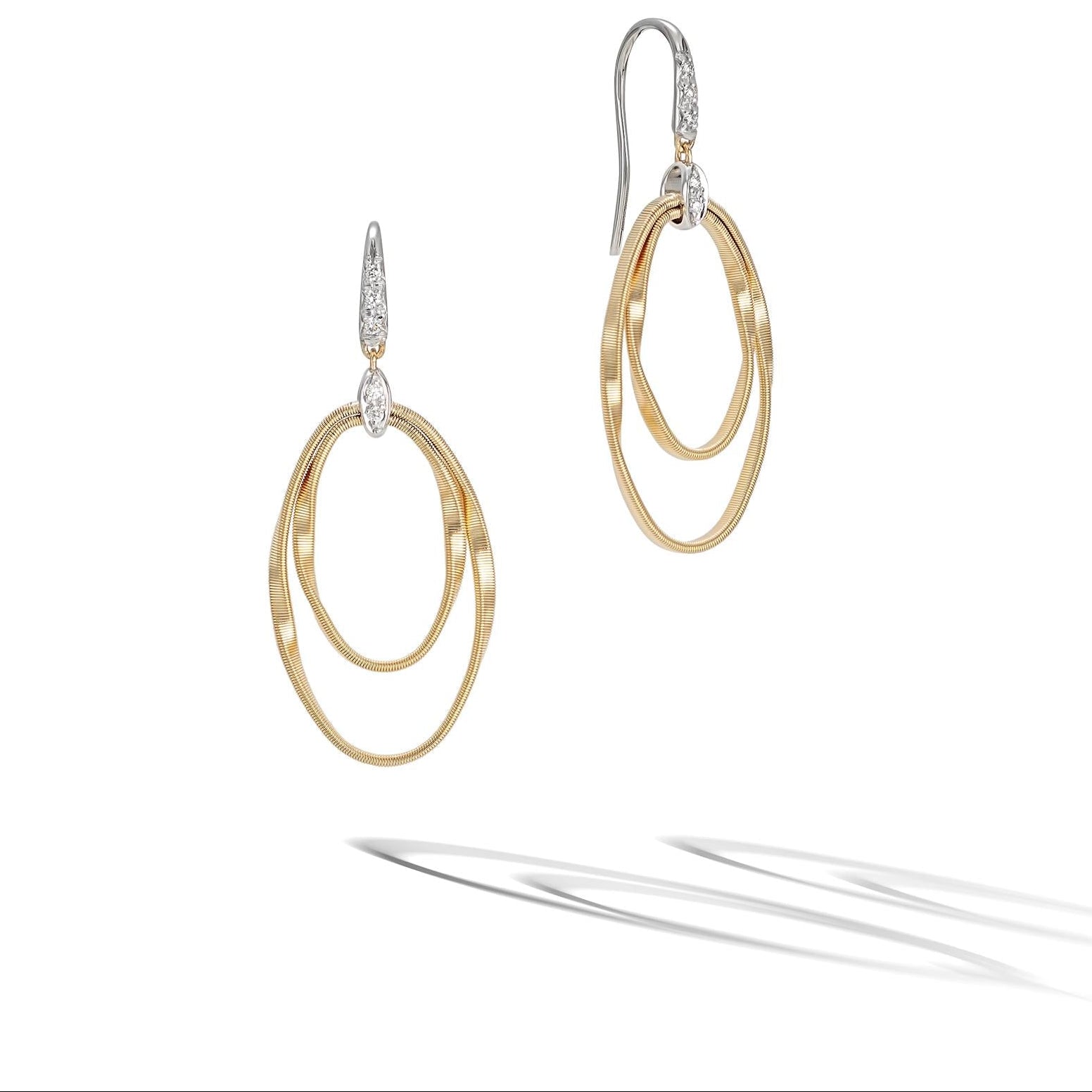 Marrakech Onde Diamond-studded earrings with ovals - Appleby Jewellers Dublin