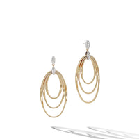 MARRAKECH ONDE  Diamond-studded earrings with ovals