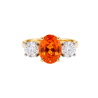 The Trinity Orange Sapphire Ring (4.71ct)