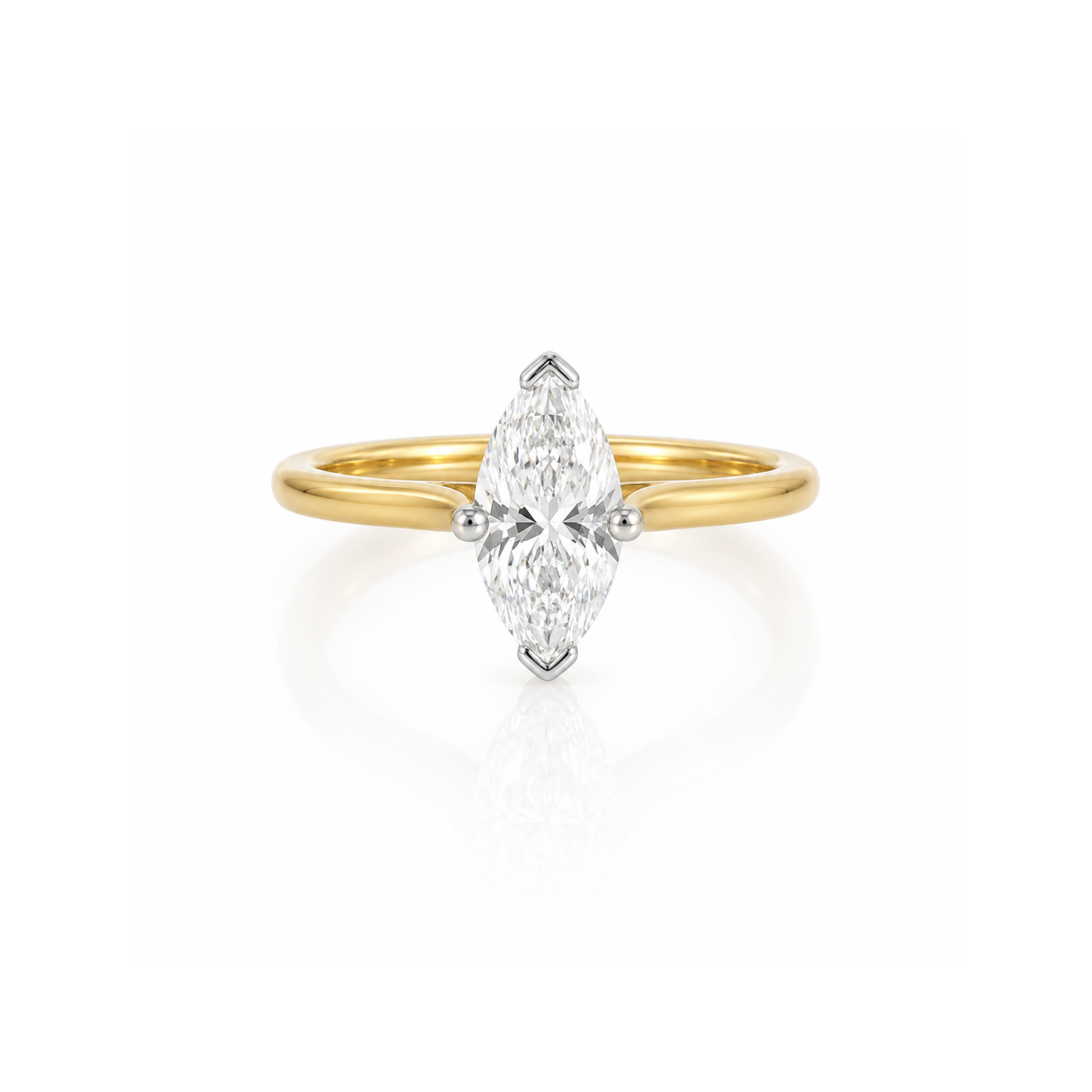 Marquise Diamond Solitaire Ring