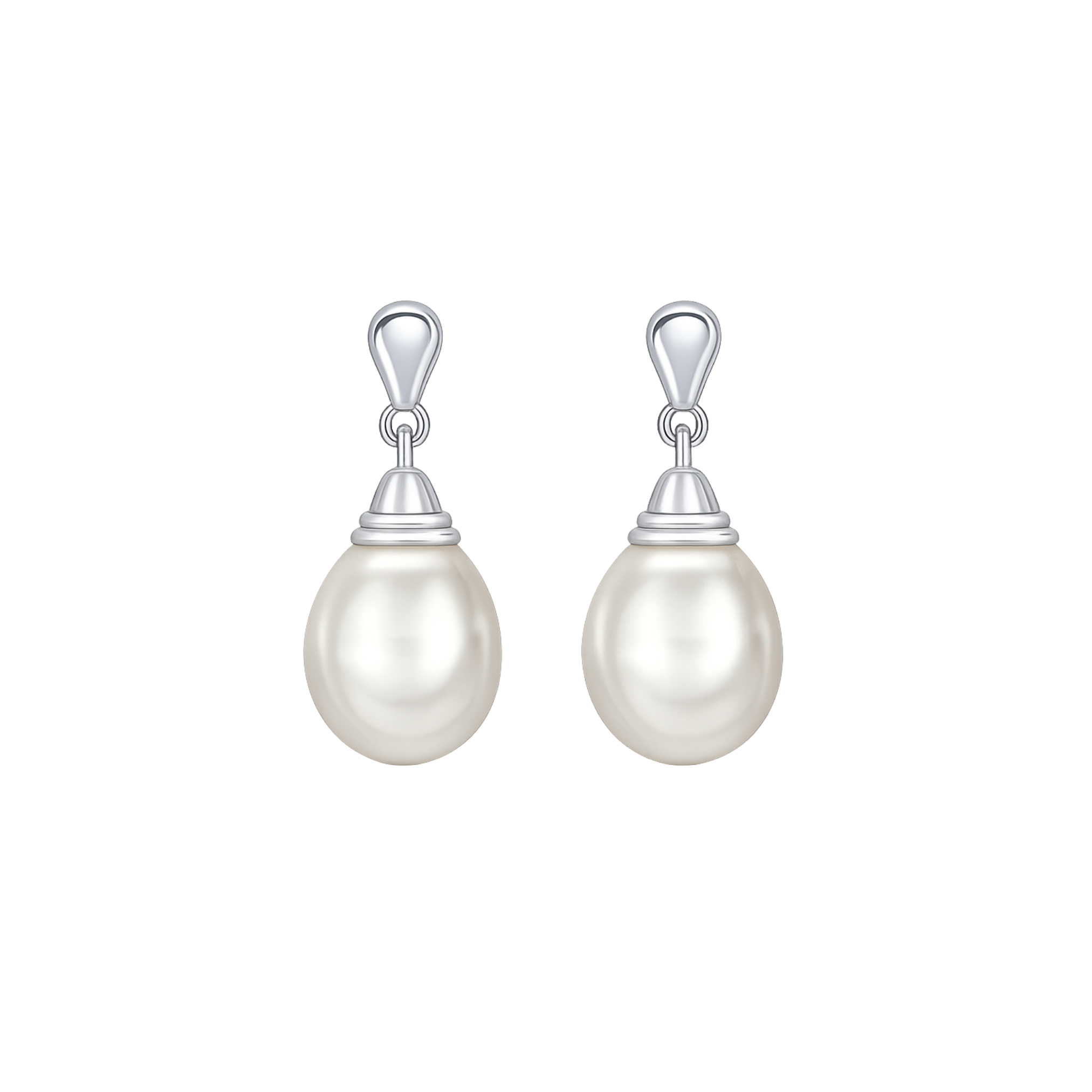 Pearl Drop Earrings White Gold - Appleby Jewellers Dublin