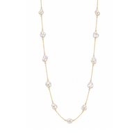 Keshi Pearl Station Necklace