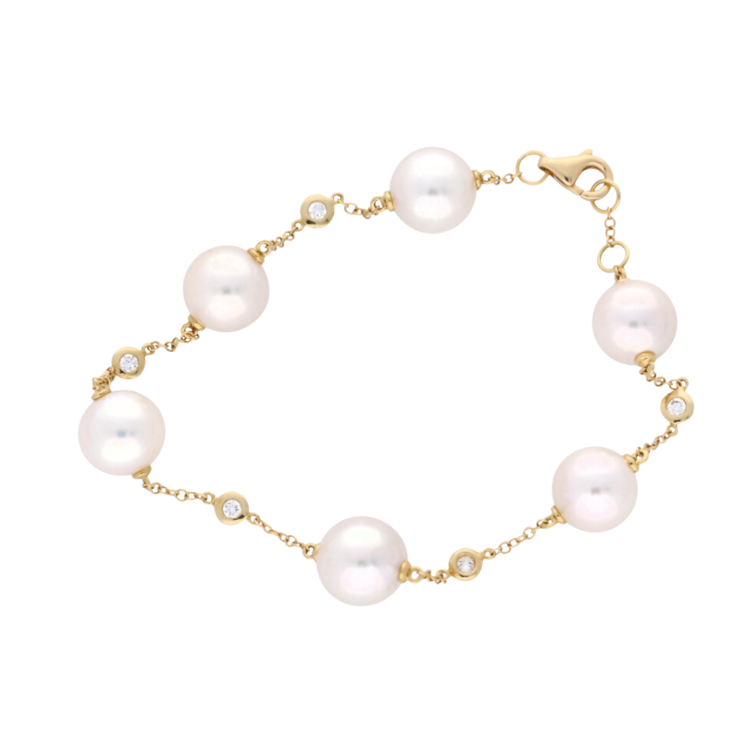 Pearl & Diamond Set Bracelet