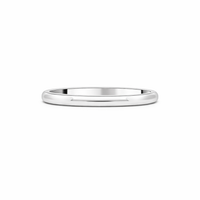 Platinum D-Shaped Ladies Wedding Ring - Appleby Jewellers Dublin