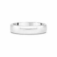 Platinum D-Shaped Ladies Wedding Ring - Appleby Jewellers Dublin