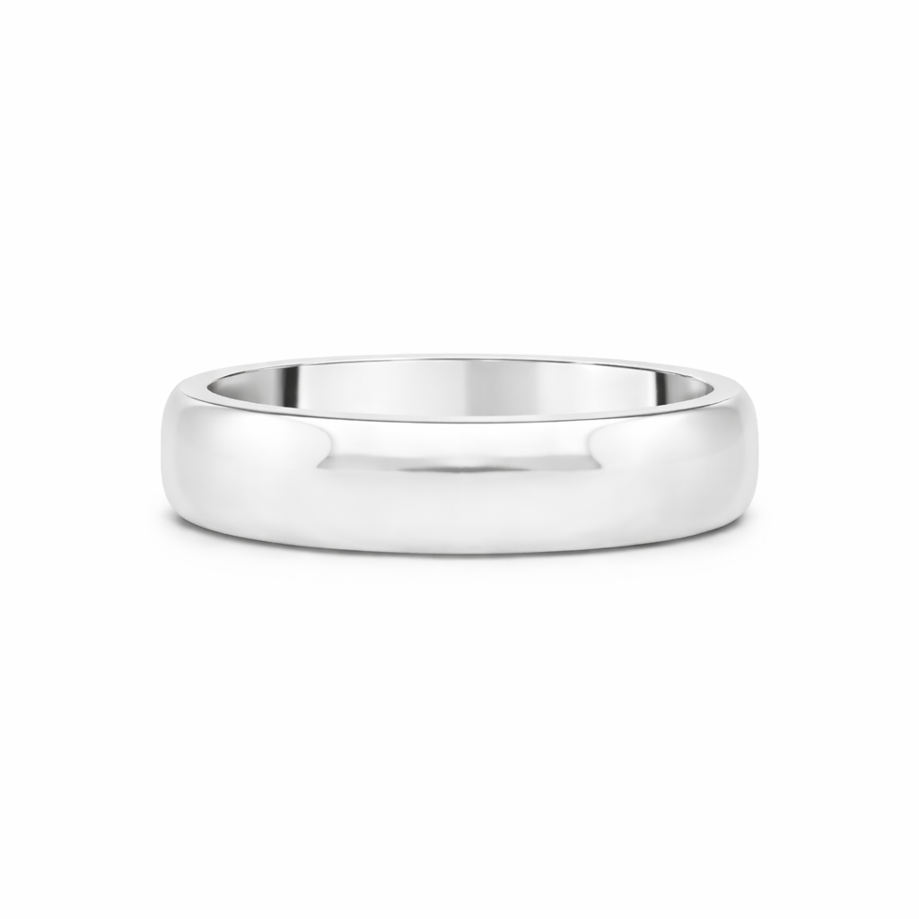 Platinum D-Shaped Ladies Wedding Ring - Appleby Jewellers Dublin