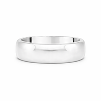 Platinum D-Shaped Ladies Wedding Ring - Appleby Jewellers Dublin