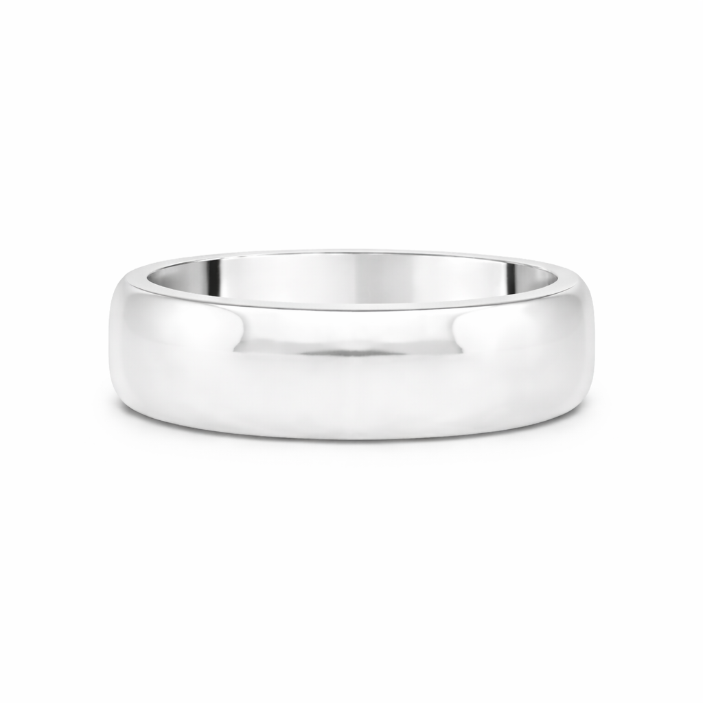 Platinum D-Shaped Ladies Wedding Ring - Appleby Jewellers Dublin