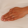 Platinum Contemporary Ladies Wedding Ring