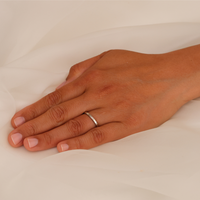 Platinum Contemporary Ladies Wedding Ring