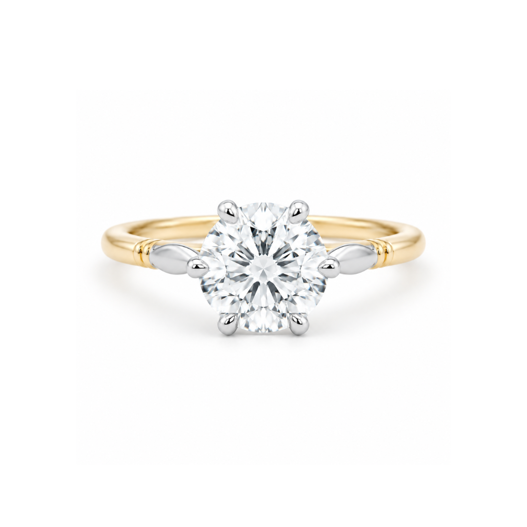 Round brilliant 1.51 carat diamond engagement ring with a sleek band, showcased by Appleby Jewellers Dublin.