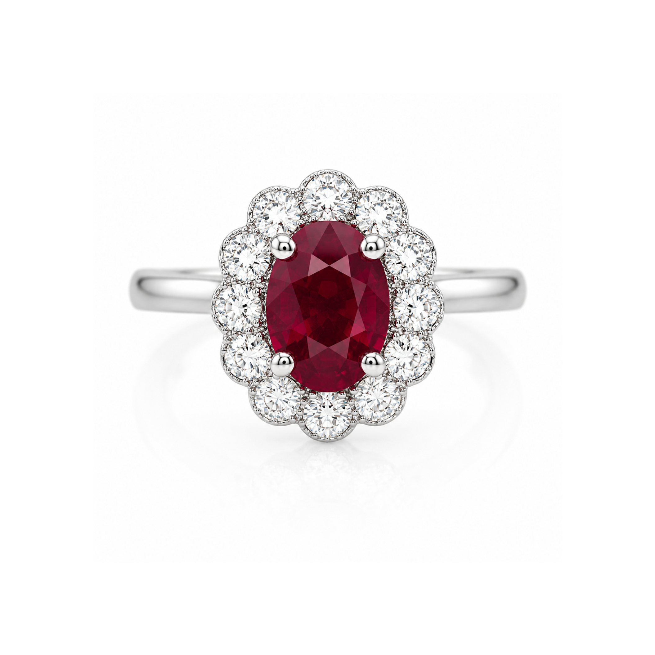 The Kate Ruby Ring (Platinum)