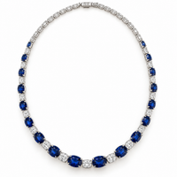 The Sélène Sapphire & Diamond Collar