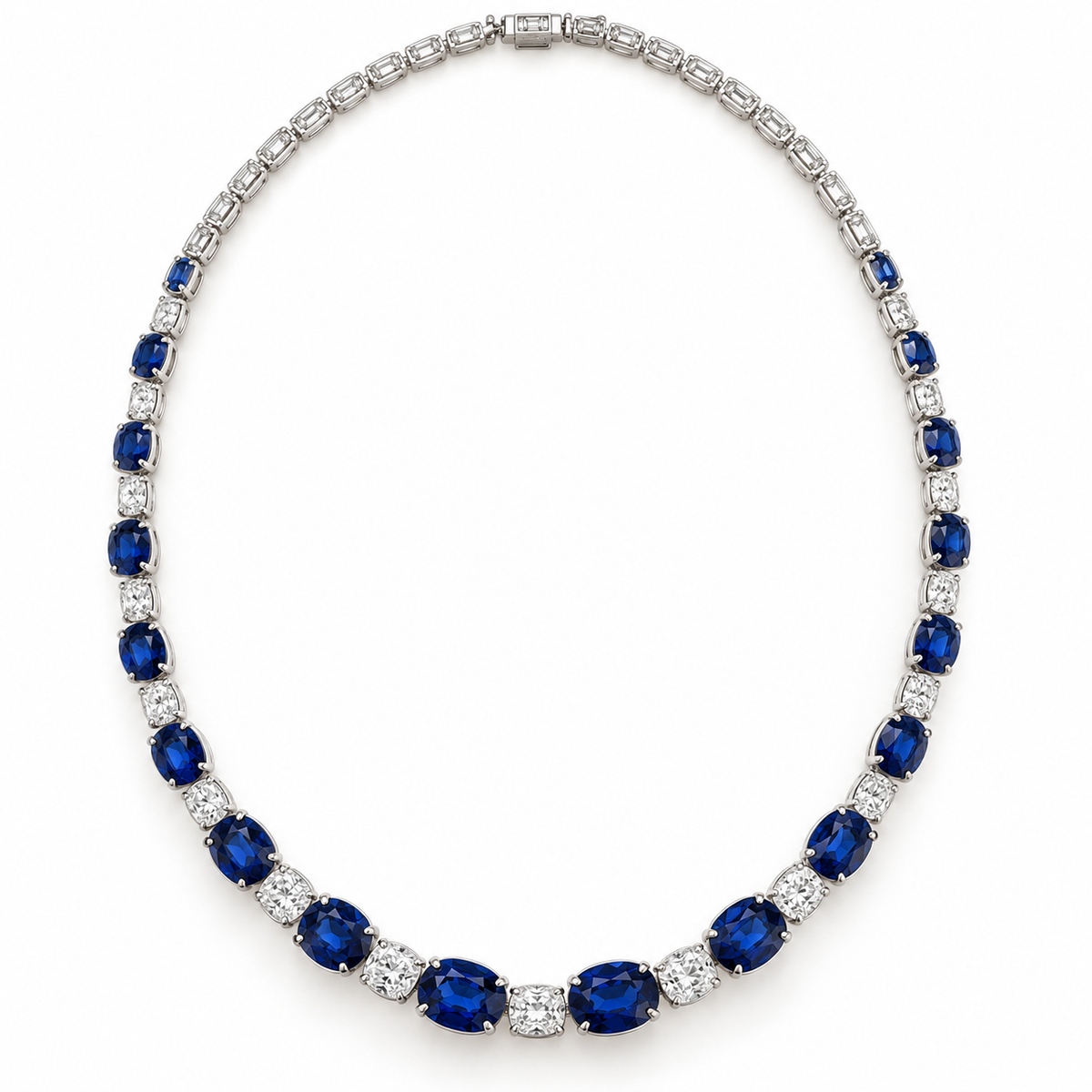 The Sélène Sapphire & Diamond Collar