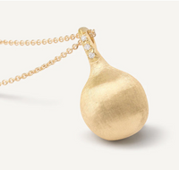 Africa Gold Necklace With Round Diamond Pendant - Appleby Jewellers Dublin