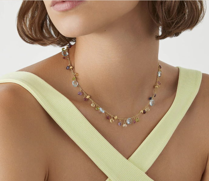 Marco Bicego 18" Multicoloured Necklace "Paradise" Collection - Appleby Jewellers Dublin