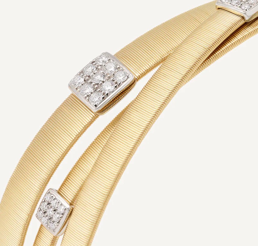 Masai three-strand bracelet with diamond pavé - Appleby Jewellers Dublin