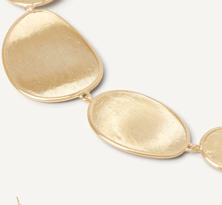 Lunaria 18ct yellow gold necklace with adjustable chain - Appleby Jewellers Dublin