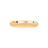 Gold 3mm diamond wedding ring from Appleby Jewellers Dublin, featuring a sleek and elegant design for women.