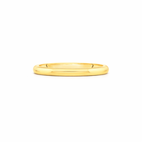 Elegant Signature Comfort ladies diamond wedding ring with a 2mm band, featuring a sleek, polished gold finish from Appleby Jewellers Dublin.