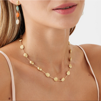 SIVIGLIA 18ct yellow gold necklace with oval elements - Appleby Jewellers Dublin