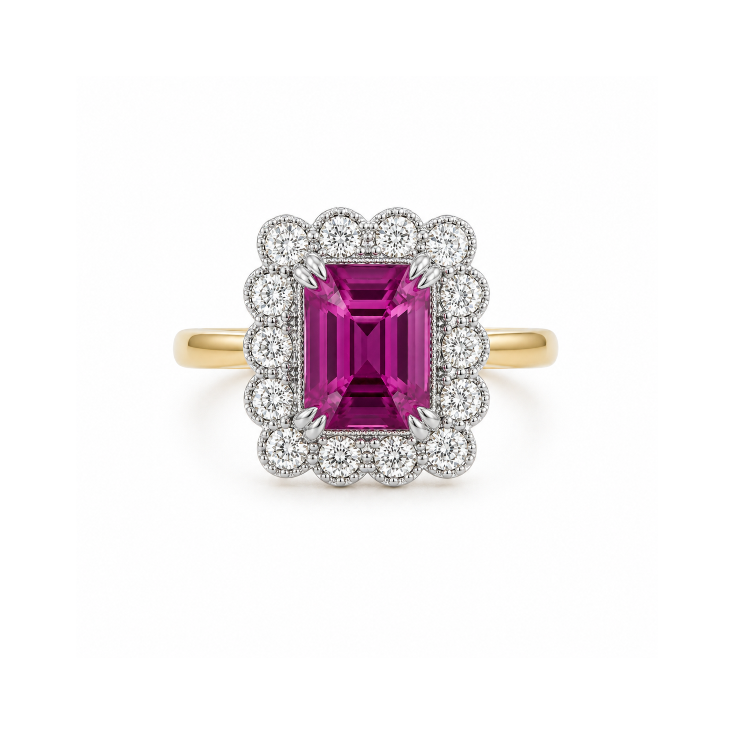 The Flower Pink Sapphire Ring