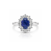 Elegant sapphire engagement ring with a 1.61ct central sapphire and diamond accents, crafted by Appleby Jewellers Dublin.