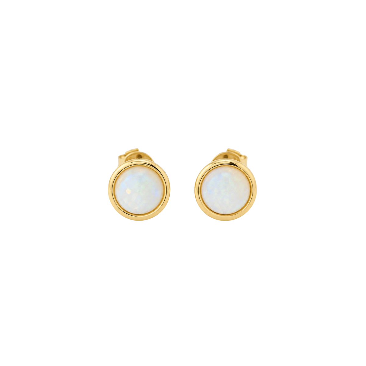 The Opal Bezel Stud Earrings