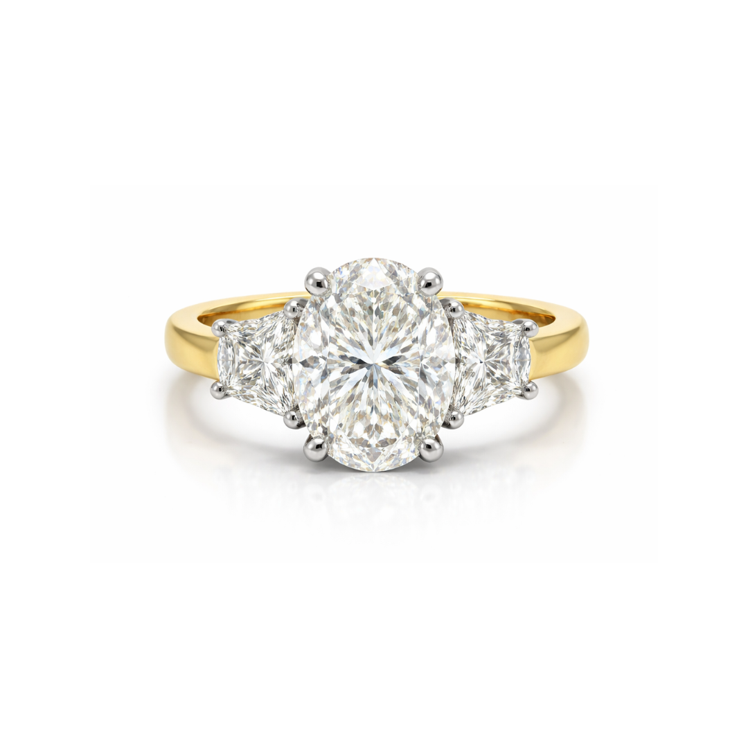 Elegant diamond ring called The Tranquility Ring by Appleby Jewellers Dublin, showcasing a sparkling design with intricate detailing.