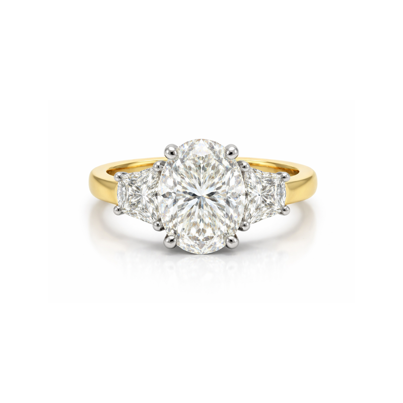 Elegant diamond ring called The Tranquility Ring by Appleby Jewellers Dublin, showcasing a sparkling design with intricate detailing.