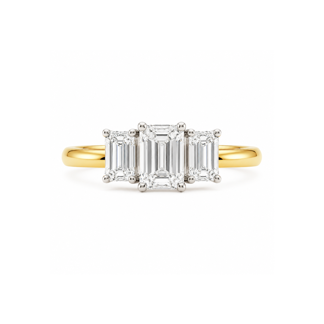 Three sparkling diamond rings forming the Trinity Trilogy with 2.13ct total, crafted by Appleby Jewellers Dublin.