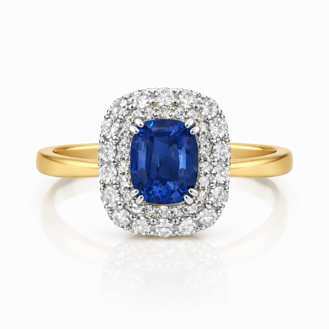 The Verona Sapphire & Diamond Ring
