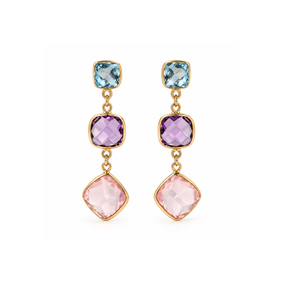 The Watercolour Pastel Drop Earrings