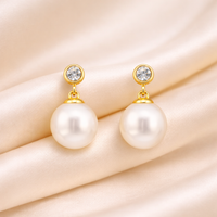 Elegant Akoya pearl heirloom earrings by Appleby Jewellers Dublin featuring classic drop design with lustrous pearls.