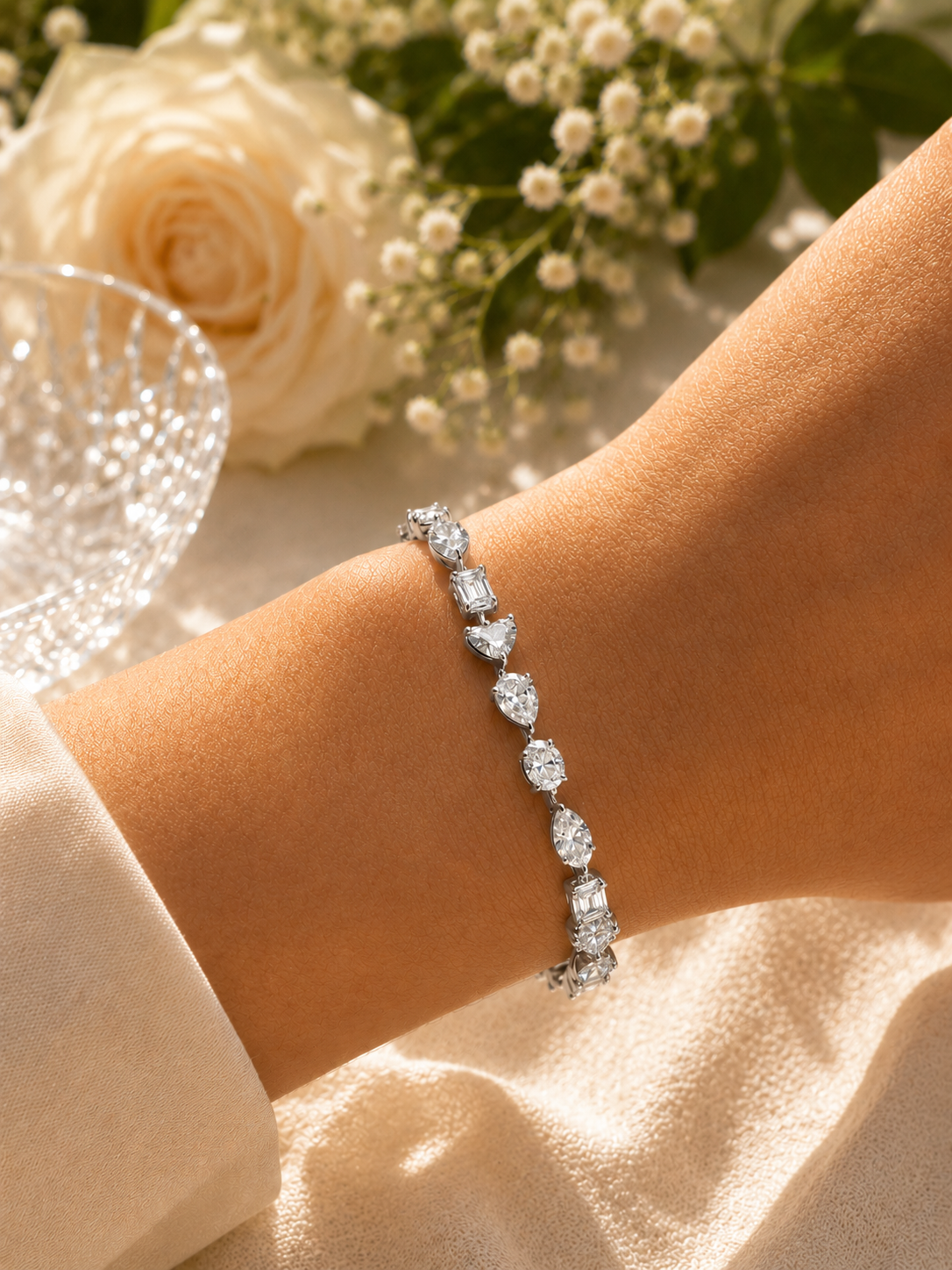 The Appleby Diamond Fancy Cut Bracelet