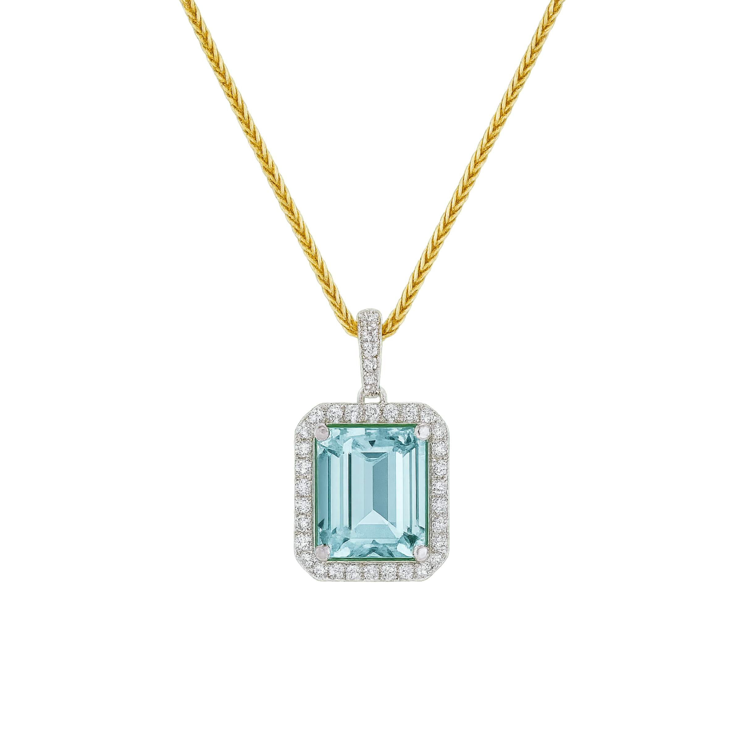 The Azure Grace Aquamarine Pendant - Appleby Jewellers Dublin