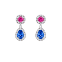 Elegant Carousel earrings by Appleby Jewellers Dublin featuring intricate design and sparkling accents.